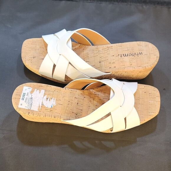 BRAND NEW WHITEMT SLIP-ON WOMEN"S WEDGE SANDAL - Picture 5 of 16